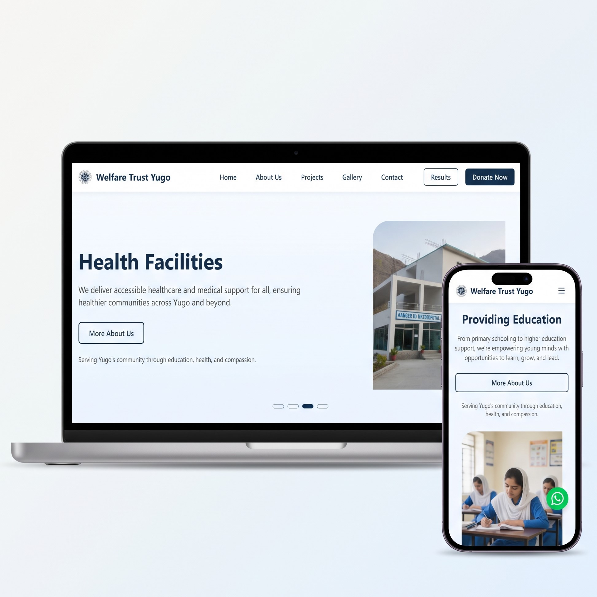 Welfare Trust Yugo digital donation platform and verified field initiatives